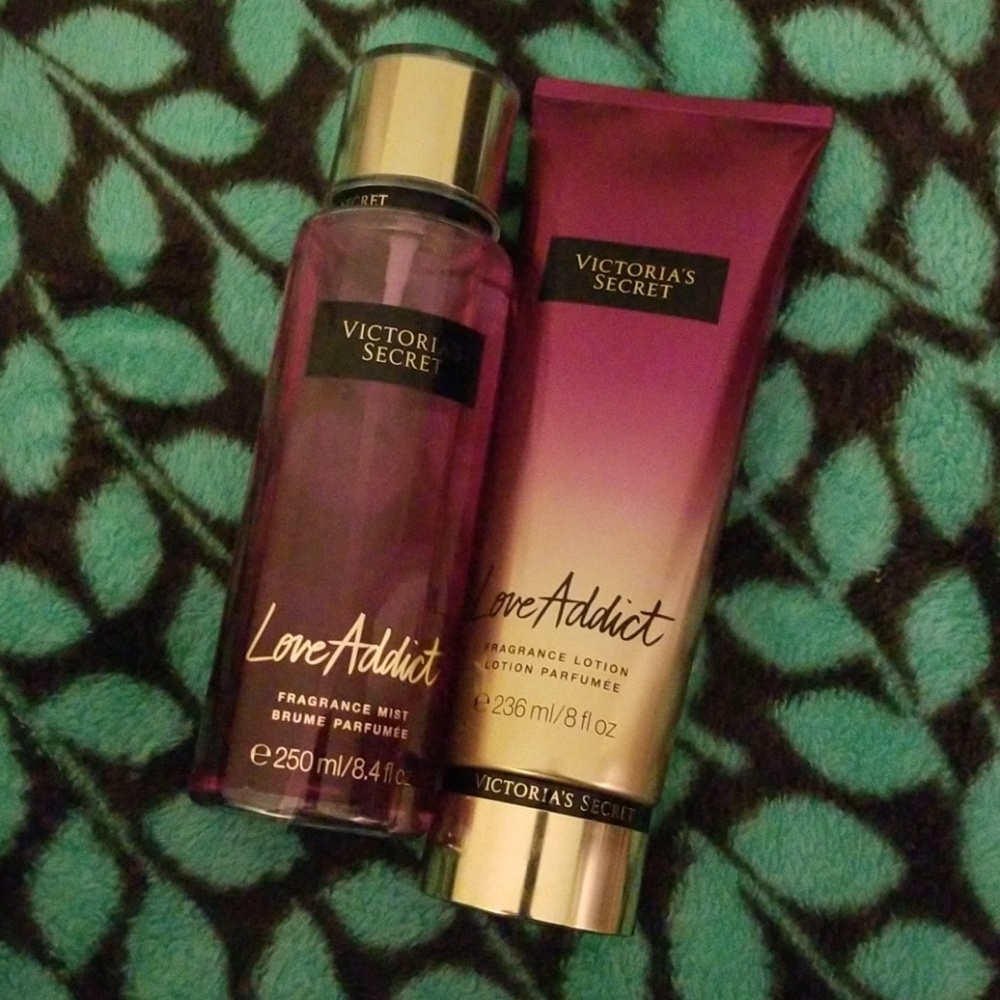 Victoria's Secret Love Addict lotion & mist spray